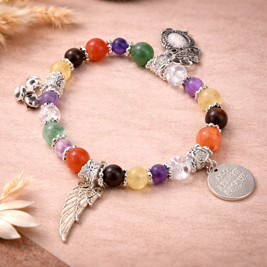 Study Affirmation Crystal Bracelet – Focus, Clarity & Spiritual Growth
