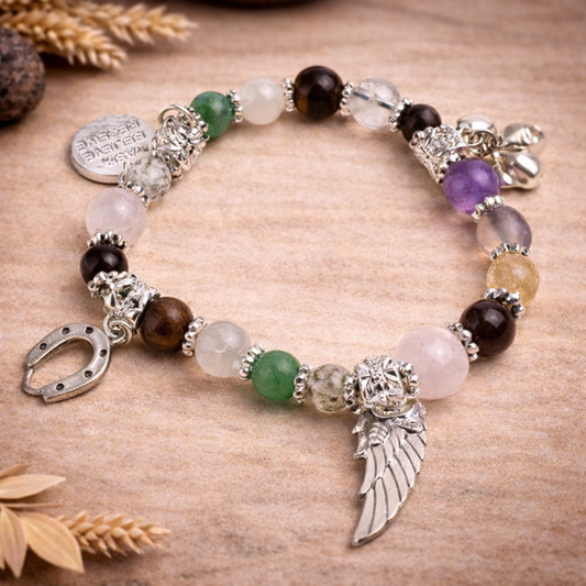 Success Affirmation Crystal Bracelet – Manifest Abundance & Aligned Achievement