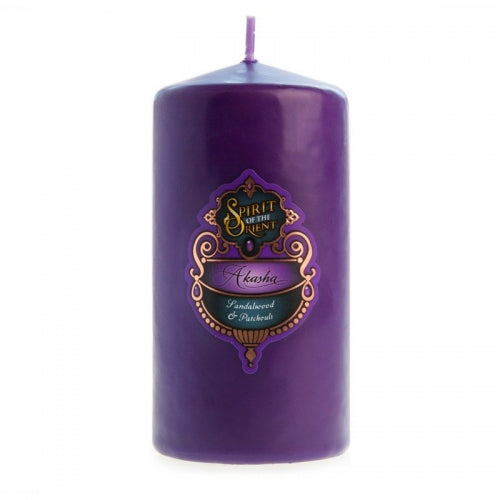 Akasha Purple Pillar Candle