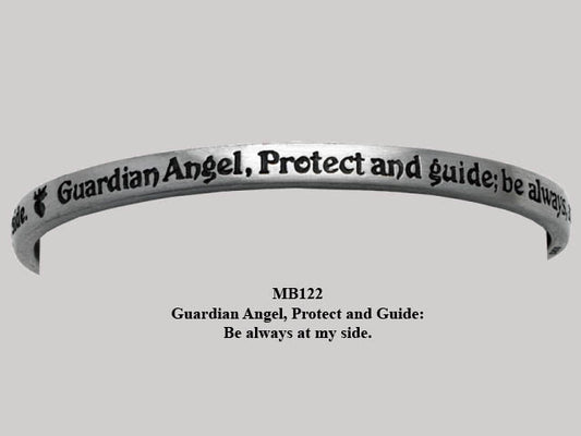 Guardian Angel Protect and Guide Metal Bangle (68mm)