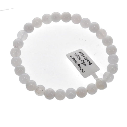 White Opal Bracelet 4-7mm