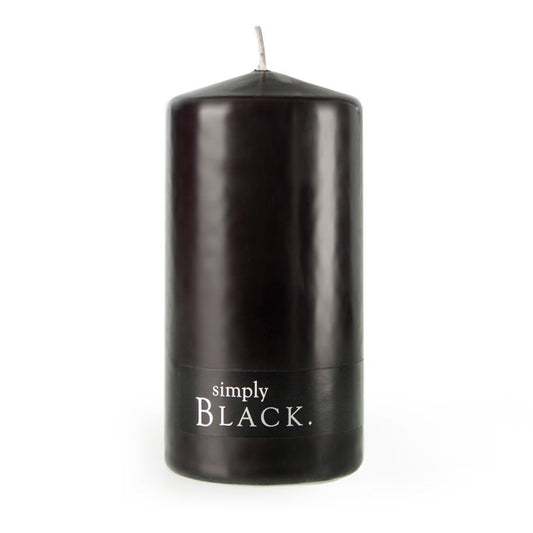 Simply Black Pillar Candle