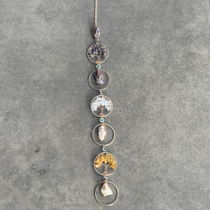 Bohemian Tree of Life Crystal Wall Hanging – Healing Energy, Light & Spiritual Balance