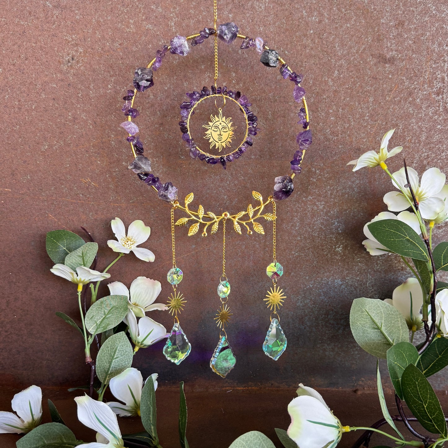 Unique Crystal Gem Sun Catcher – Healing Light & Spiritual Harmony