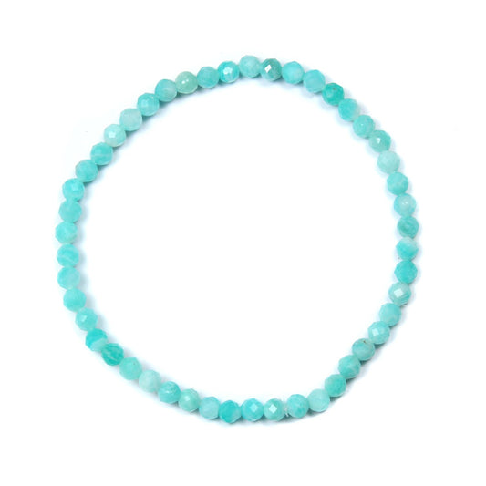 Br Faceted Amazonite AAA 4mm