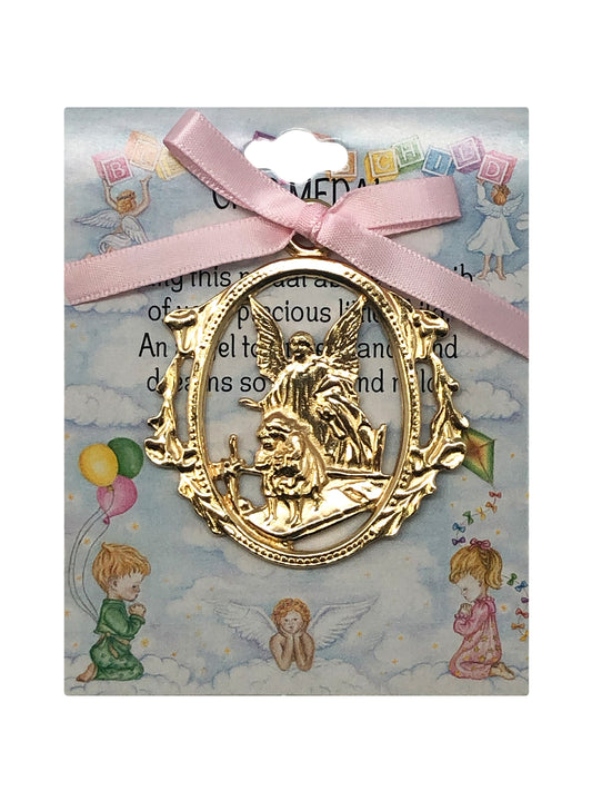 Guardian Angel Cot Medallion