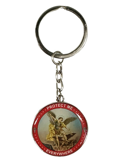 Archangel Michael "PROTECT ME" Keyring – Divine Protection, Courage & Spiritual Strength