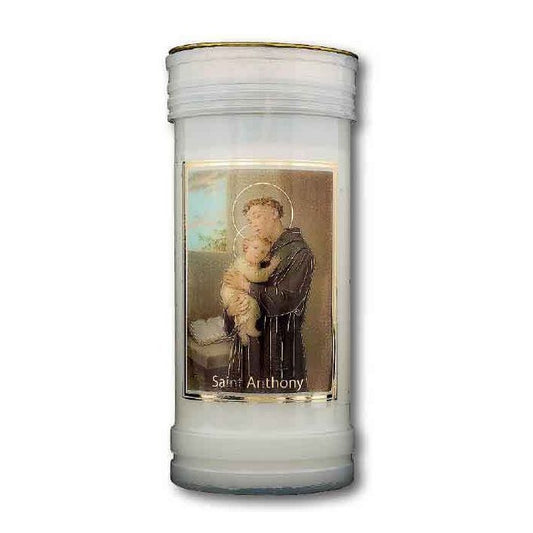 Devotional Candle St Anthony 160 X 62mm - Approx 70hrs