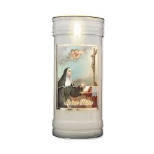 Devotional Candle St Rita 160 X 62mm - Approx 70hrs