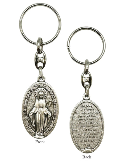 Hail Mary / Miraculous Keyring – Prayer & Faith Keepsake