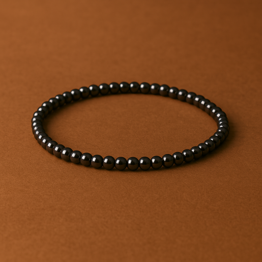 Hematite Crystal Bracelet 4mm – Unisex Grounding & Protection Jewellery