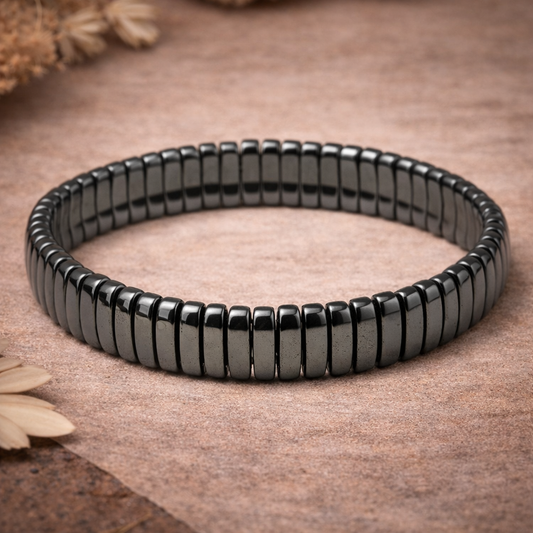 Hematite Protection & Grounding Bracelet – Unisex Spiritual Healing Crystal Jewellery