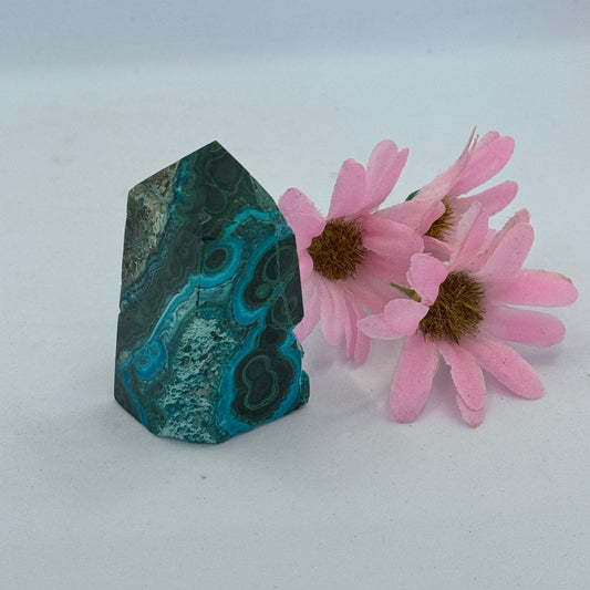 Chrysocolla and Malachite Tower