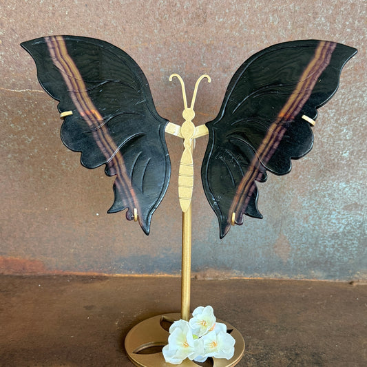 Fluorite Crystal Wings with Butterfly Stand – Clarity, Balance & Spiritual Healing