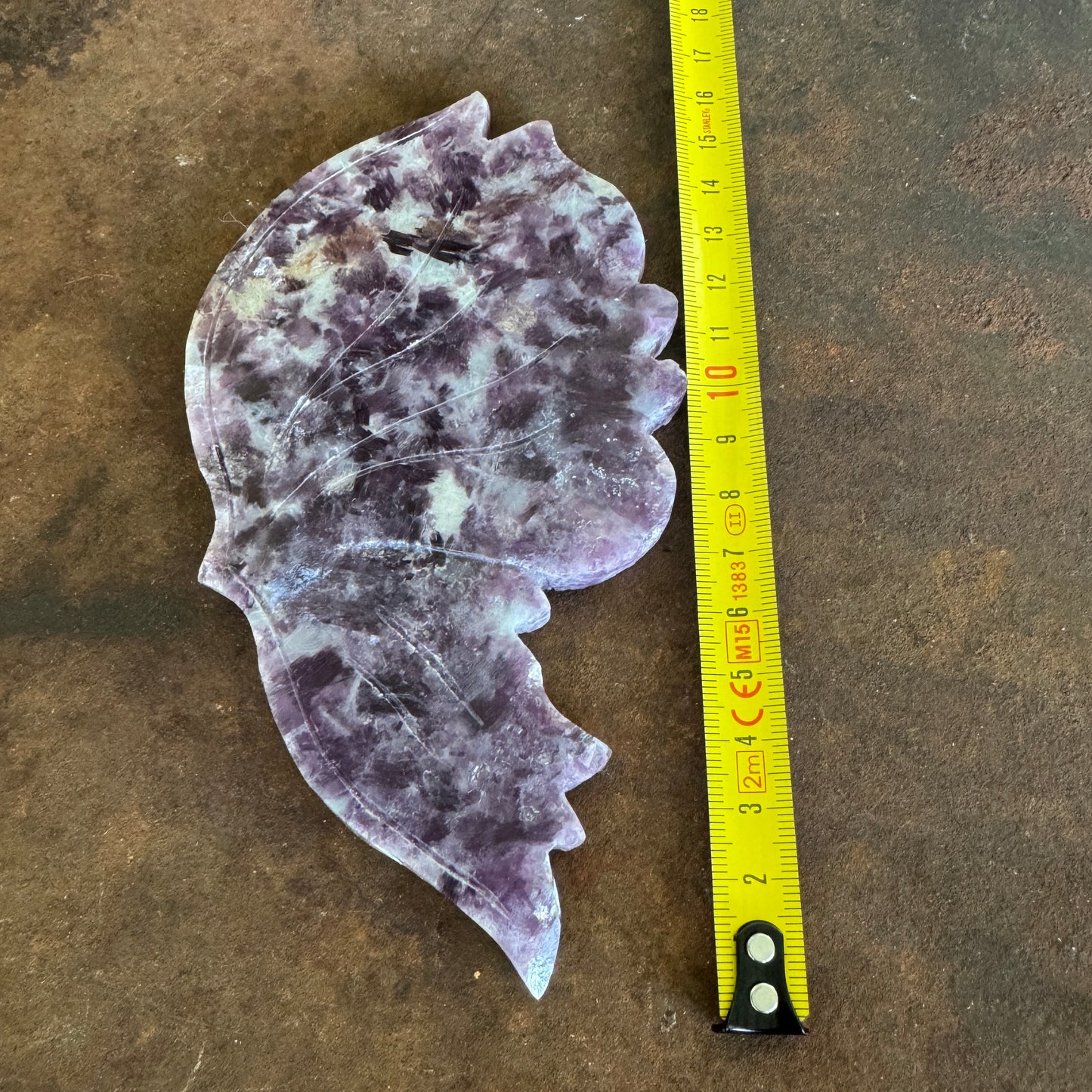 Purple Mica Crystal Wings on Butterfly Stand – Transformation, Clarity & Spiritual Healing