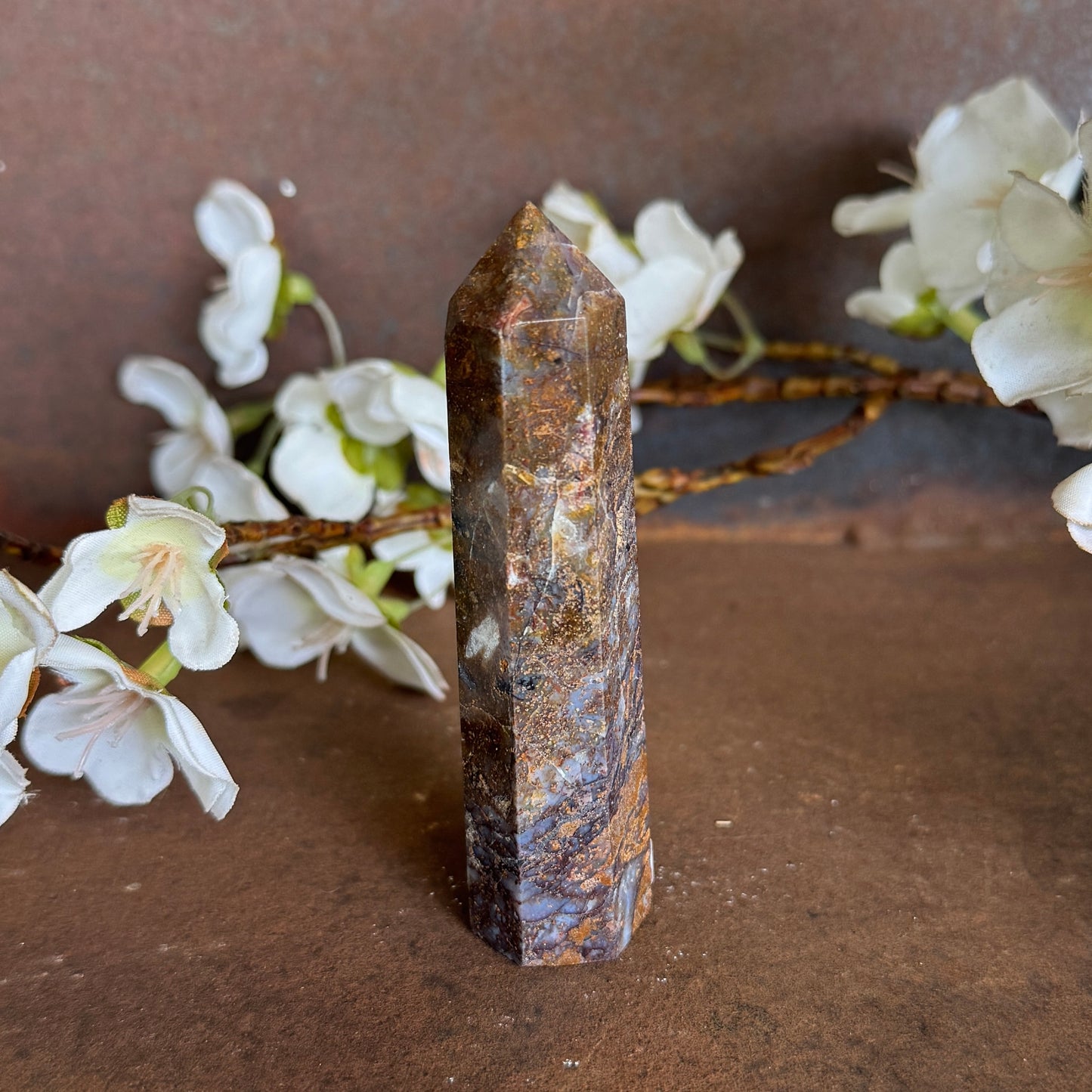 Pietersite Crystal Tower – Spiritual Healing, Intuition & Higher Consciousness