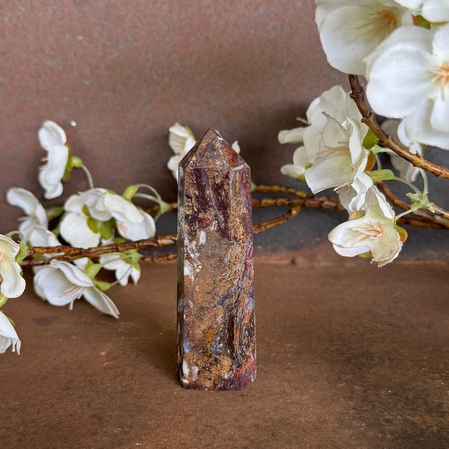 Pietersite Crystal Tower – Spiritual Healing, Intuition & Higher Consciousness