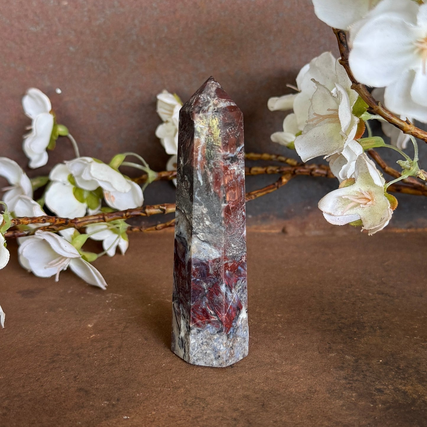 Pietersite Crystal Tower – Spiritual Healing, Intuition & Higher Consciousness