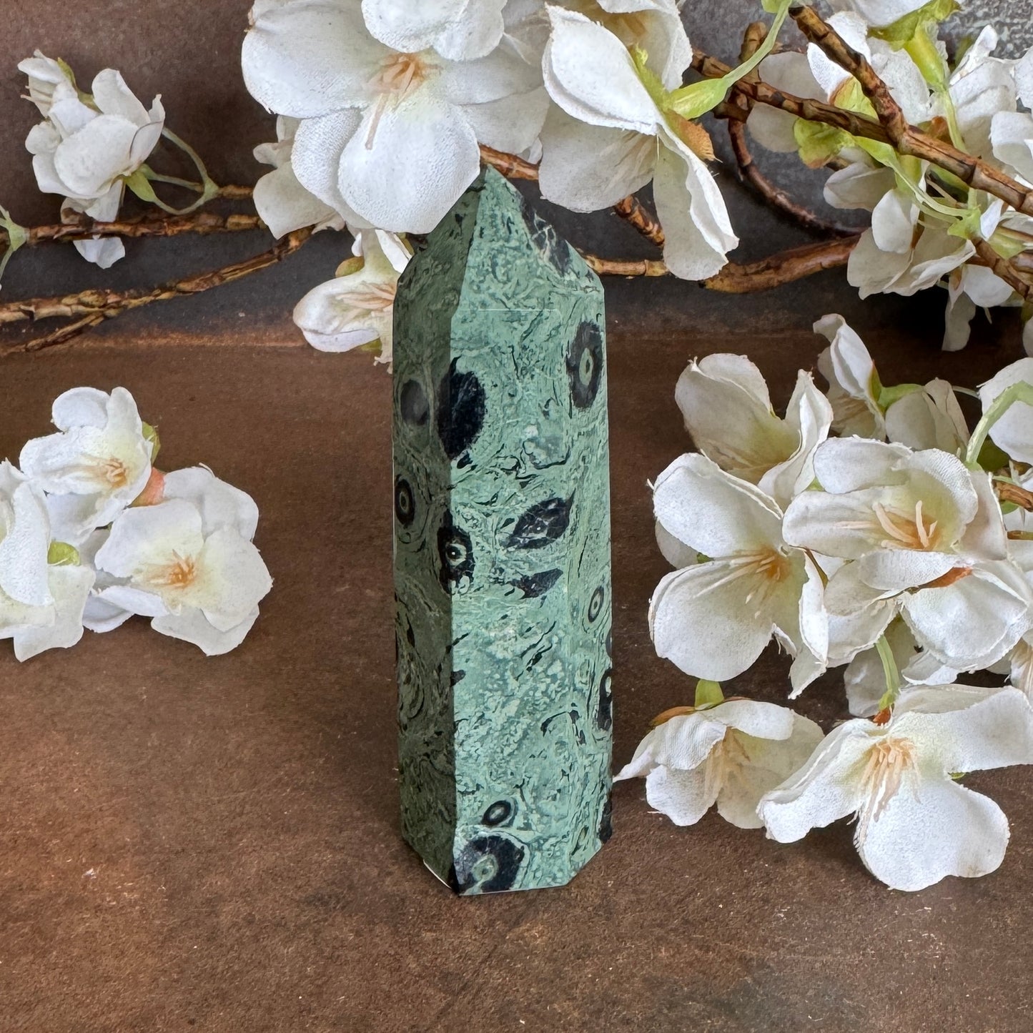 Kambaba Jasper Crystal Towers – Grounding, Spiritual Healing & Energy Protection