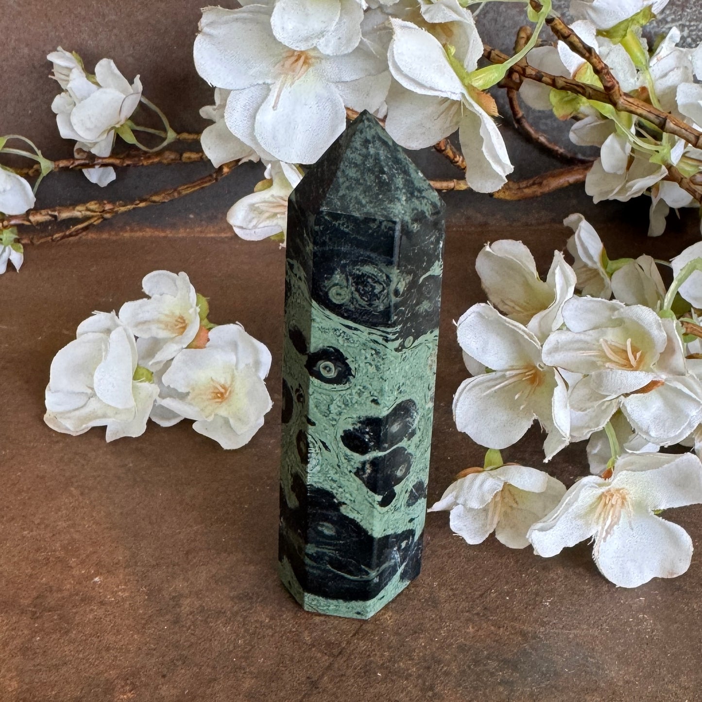Kambaba Jasper Crystal Towers – Grounding, Spiritual Healing & Energy Protection