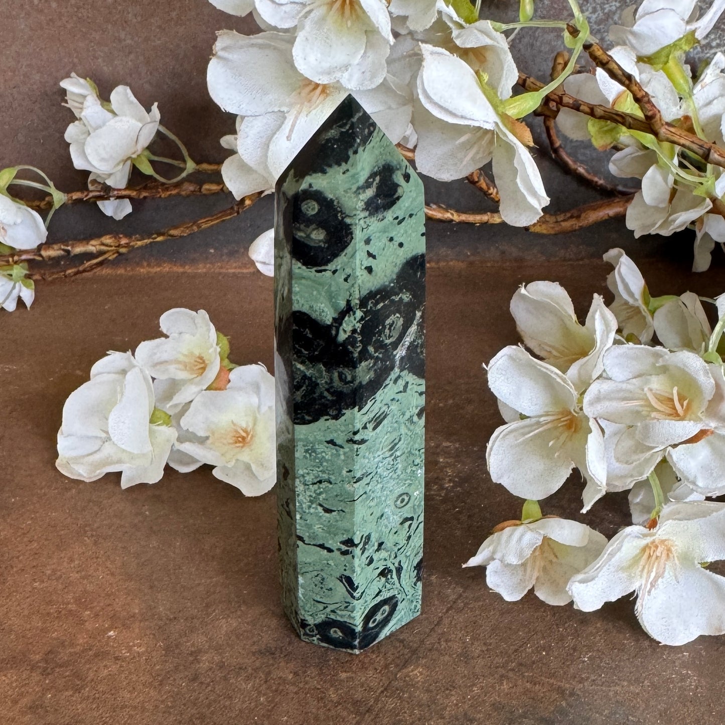 Kambaba Jasper Crystal Towers – Grounding, Spiritual Healing & Energy Protection