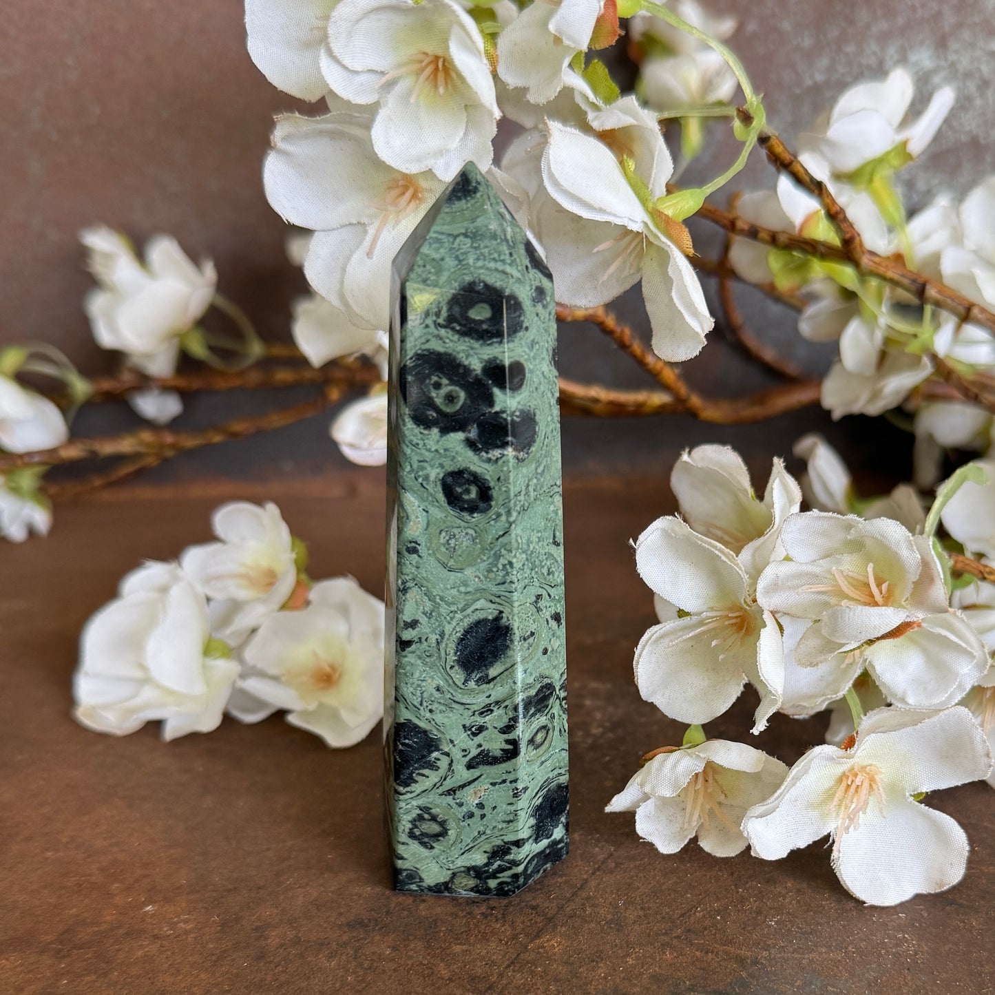 Kambaba Jasper Crystal Towers – Grounding, Spiritual Healing & Energy Protection