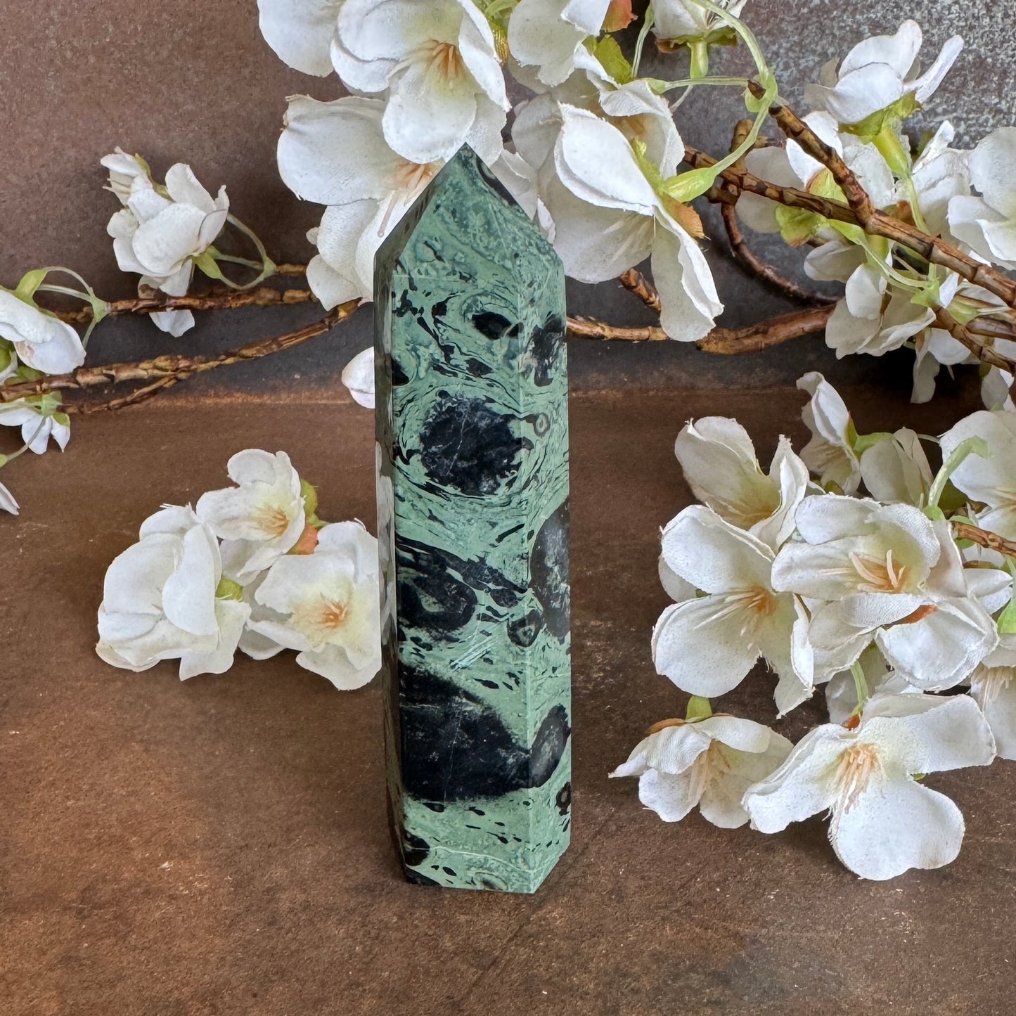 Kambaba Jasper Crystal Towers – Grounding, Spiritual Healing & Energy Protection
