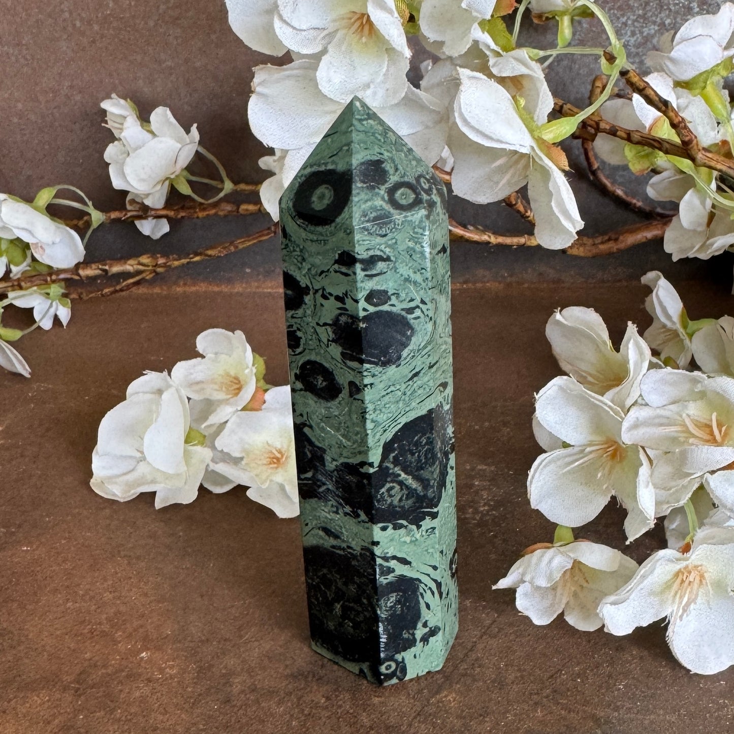 Kambaba Jasper Crystal Towers – Grounding, Spiritual Healing & Energy Protection