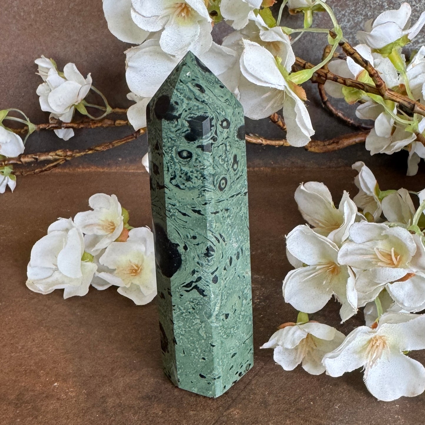 Kambaba Jasper Crystal Towers – Grounding, Spiritual Healing & Energy Protection