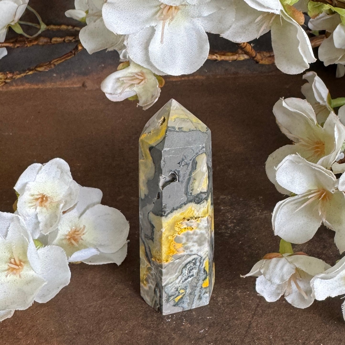 Bumblebee Jasper Tower – Confidence, Creativity & Spiritual Protection