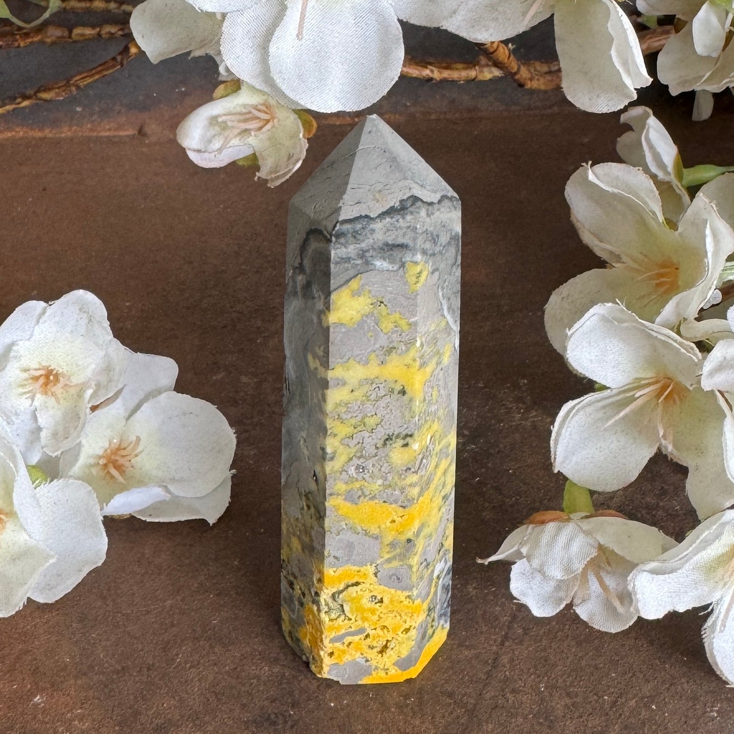 Bumblebee Jasper Tower – Confidence, Creativity & Spiritual Protection