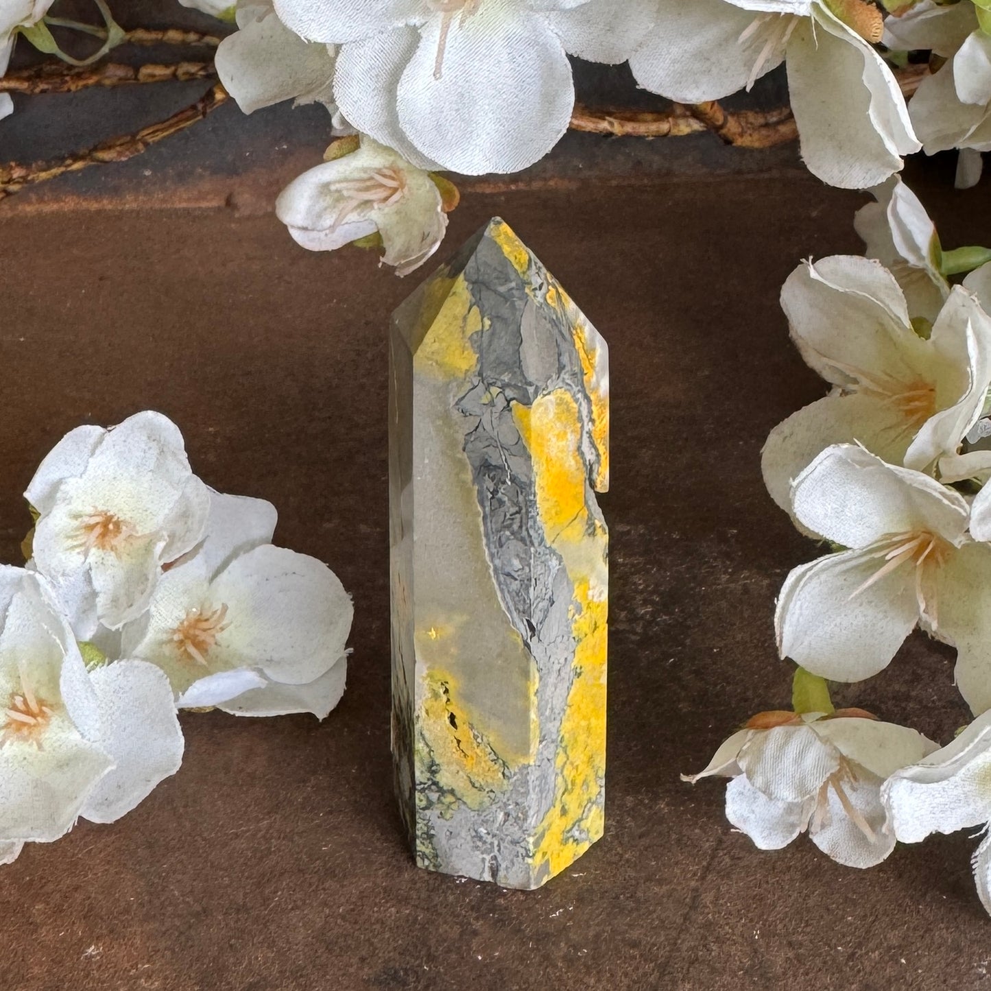 Bumblebee Jasper Tower – Confidence, Creativity & Spiritual Protection