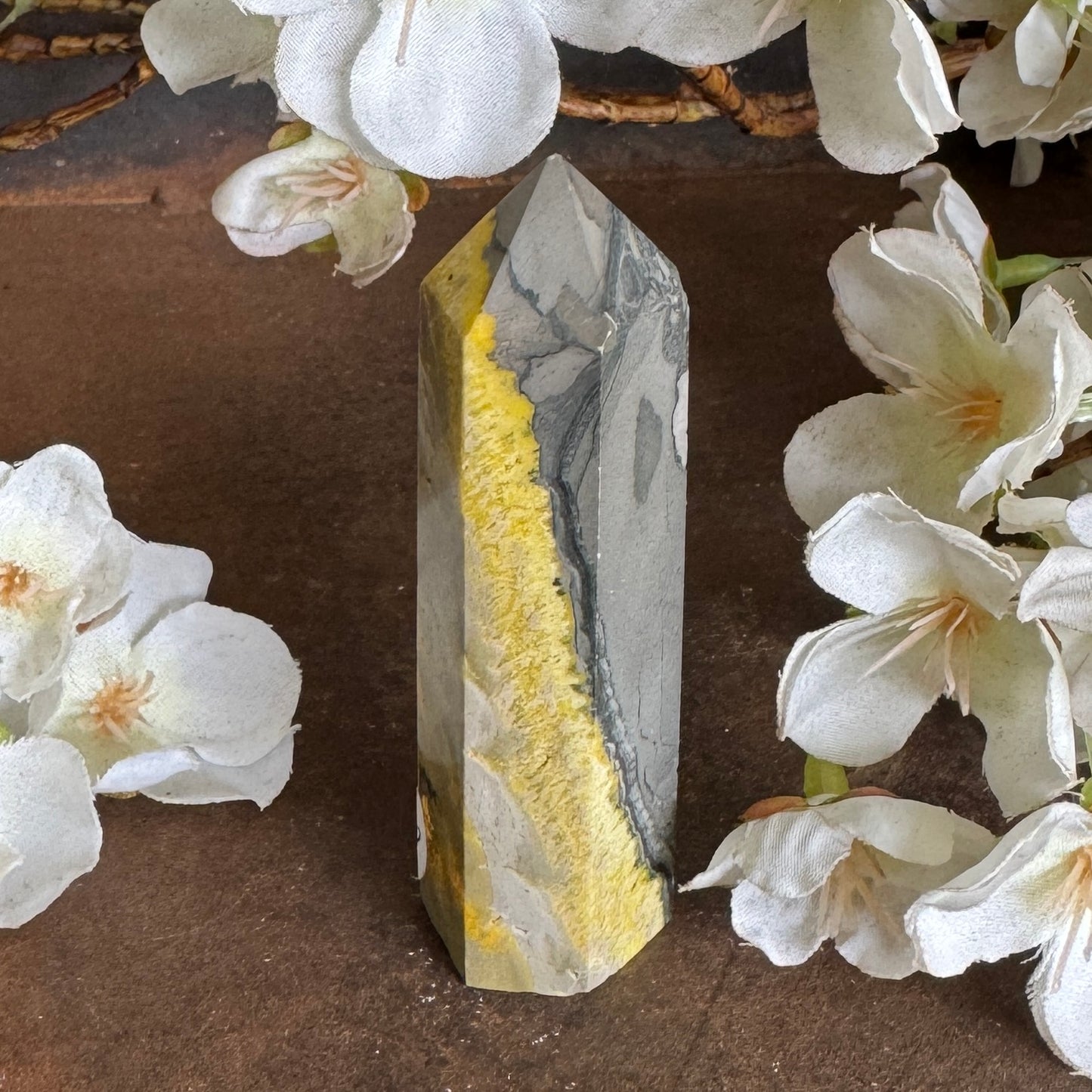Bumblebee Jasper Tower – Confidence, Creativity & Spiritual Protection