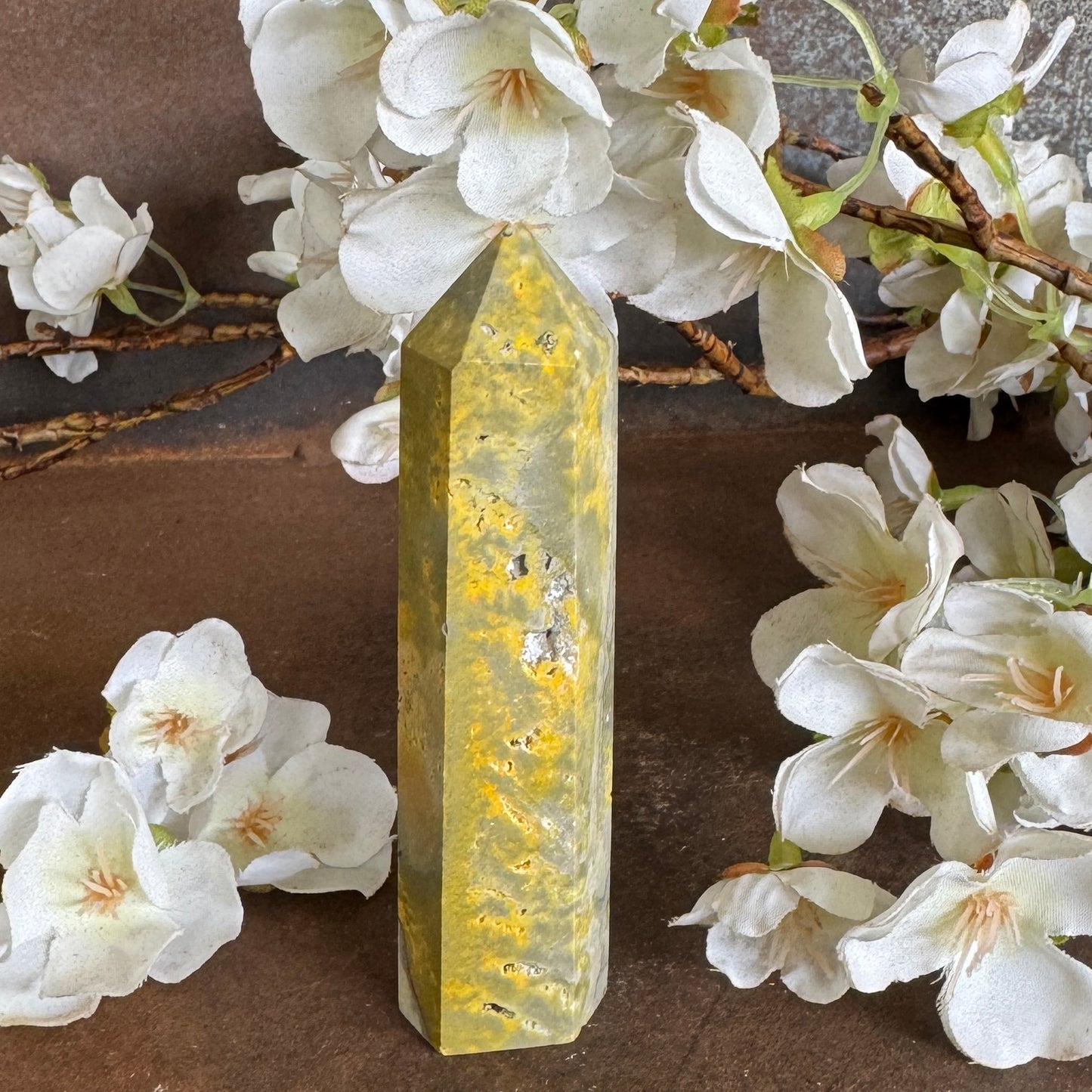 Bumblebee Jasper Tower – Confidence, Creativity & Spiritual Protection