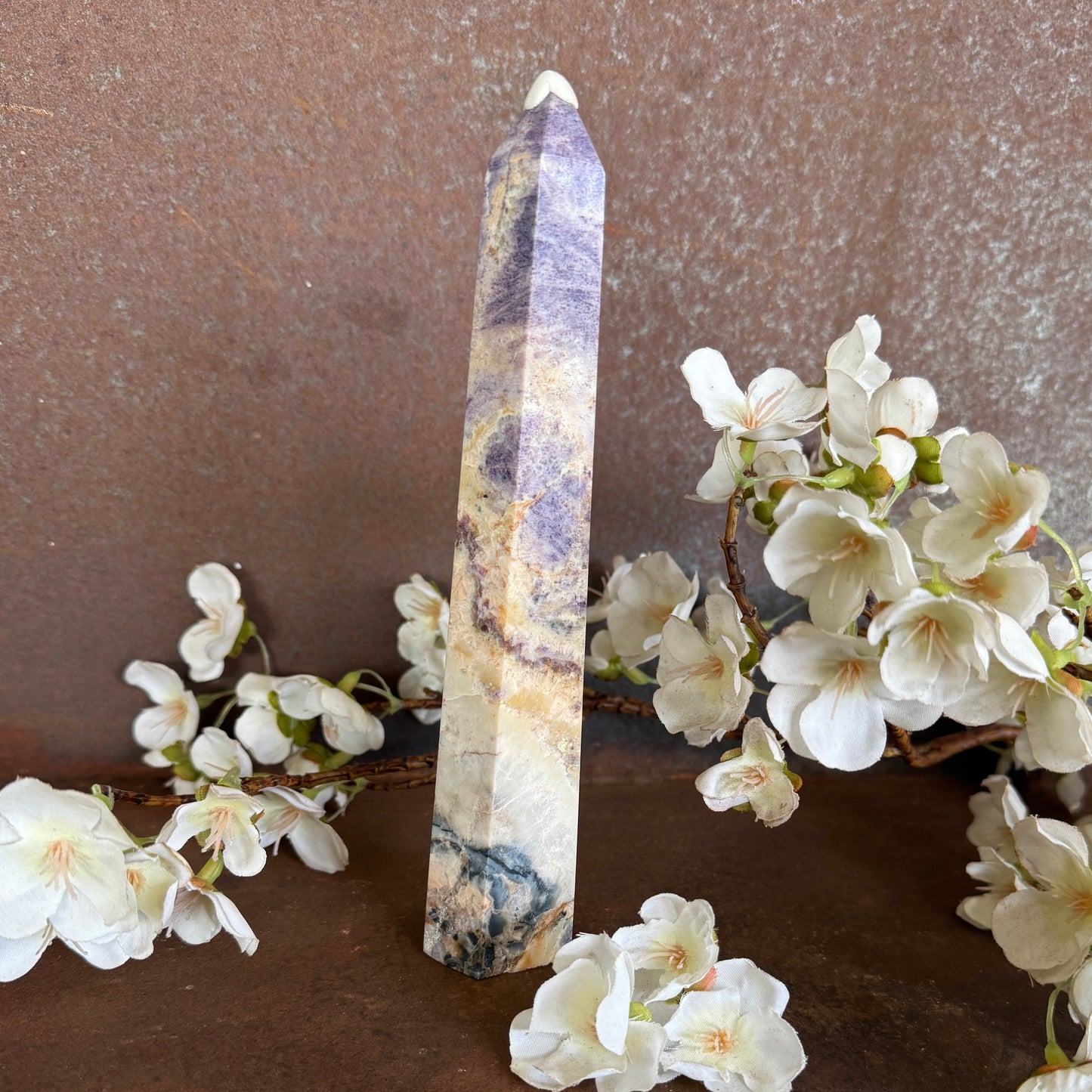 Tiffany Stone Tower – The Ultimate Crystal for Clarity, Emotional Healing & Spiritual Growth