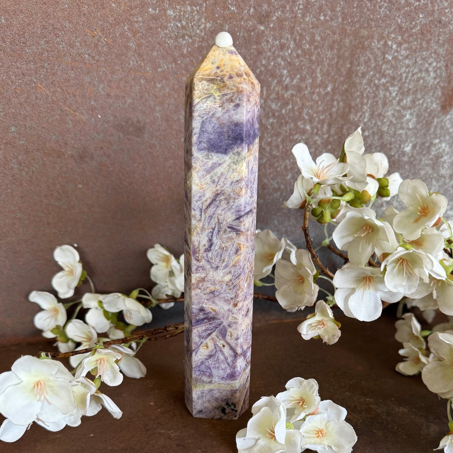 Tiffany Stone Tower – The Ultimate Crystal for Clarity, Emotional Healing & Spiritual Growth