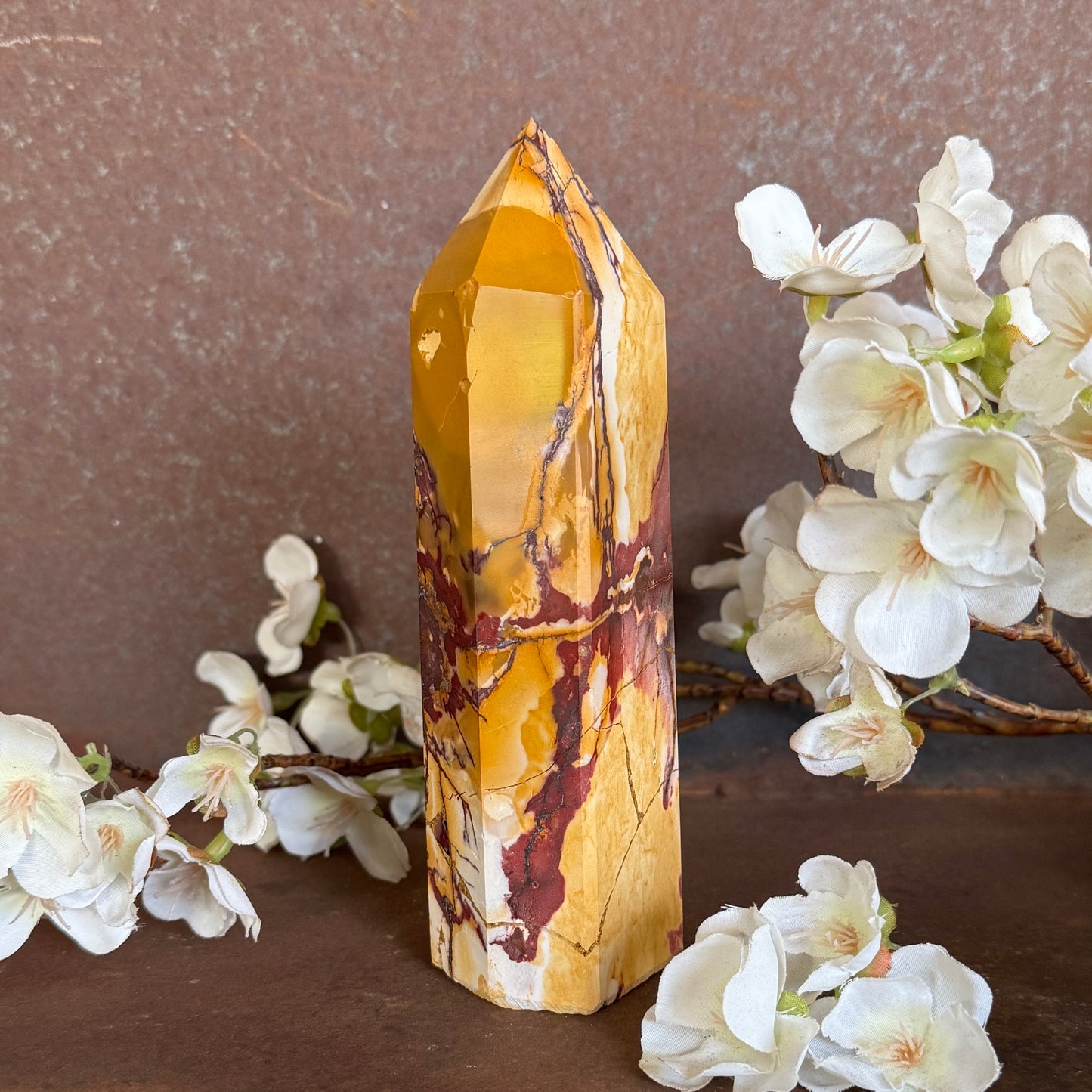 Mookaite Crystal Tower – Grounding, Vitality & Spiritual Transformation
