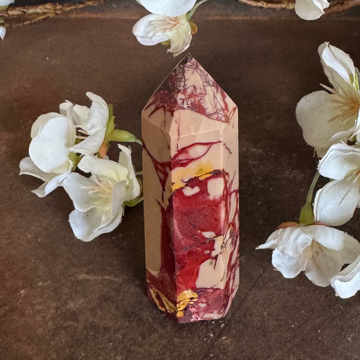 Mookaite Crystal Tower – Grounding, Vitality & Spiritual Transformation