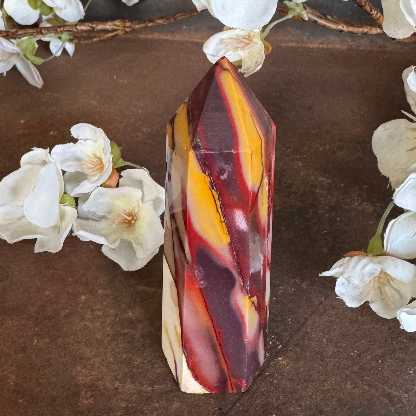 Mookaite Crystal Tower – Grounding, Vitality & Spiritual Transformation