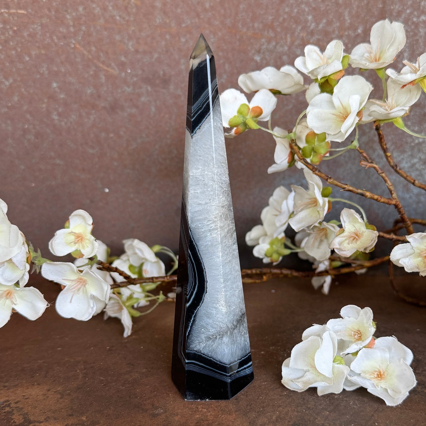 Black Onyx Obelisk Crystal Towers – Protection, Grounding & Inner Strength