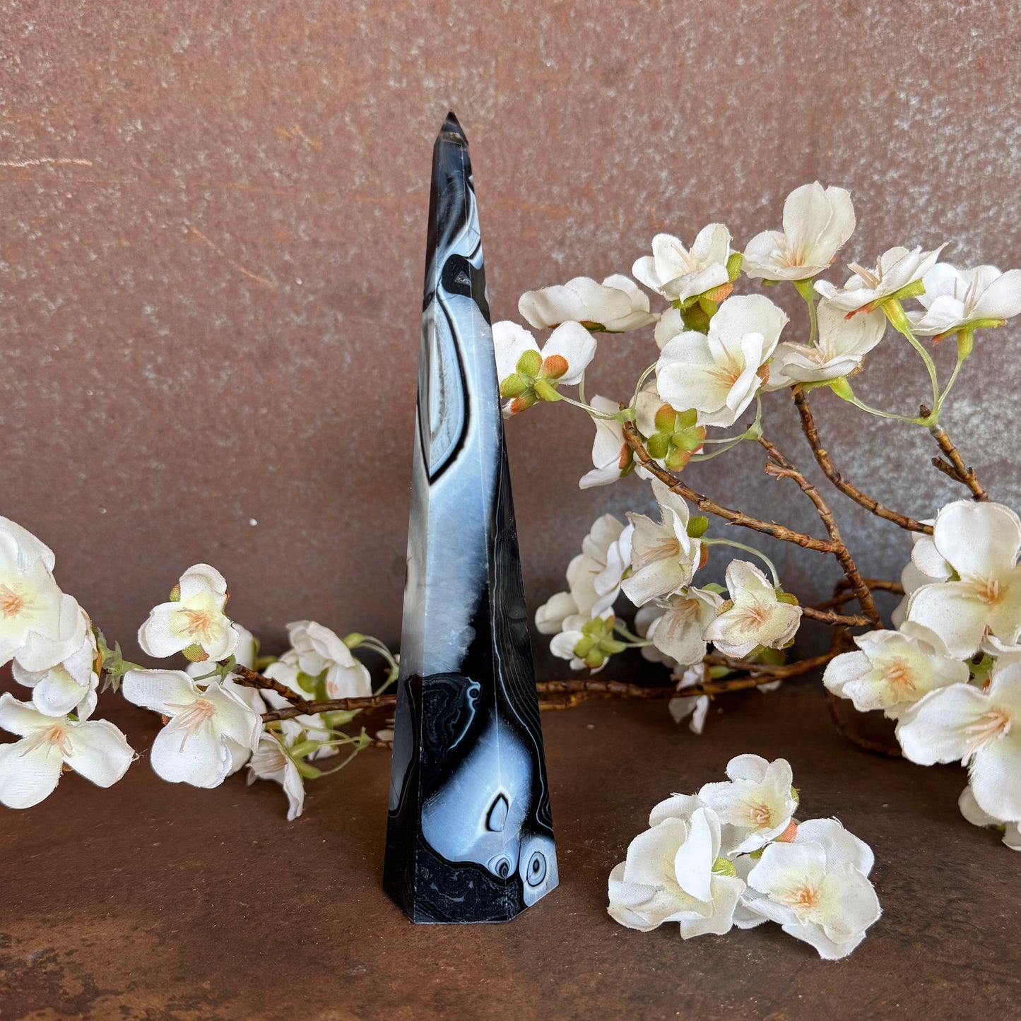 Black Onyx Obelisk Crystal Towers – Protection, Grounding & Inner Strength