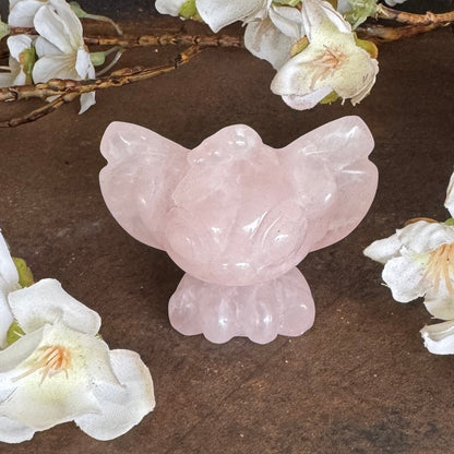 Stitch & Angel Crystal Carvings – Heart Healing, Positivity & Spiritual Protection