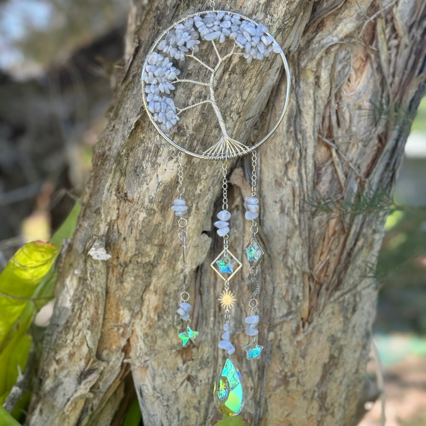 Crystal Tree of Life Sun Catcher (10cm Diameter)