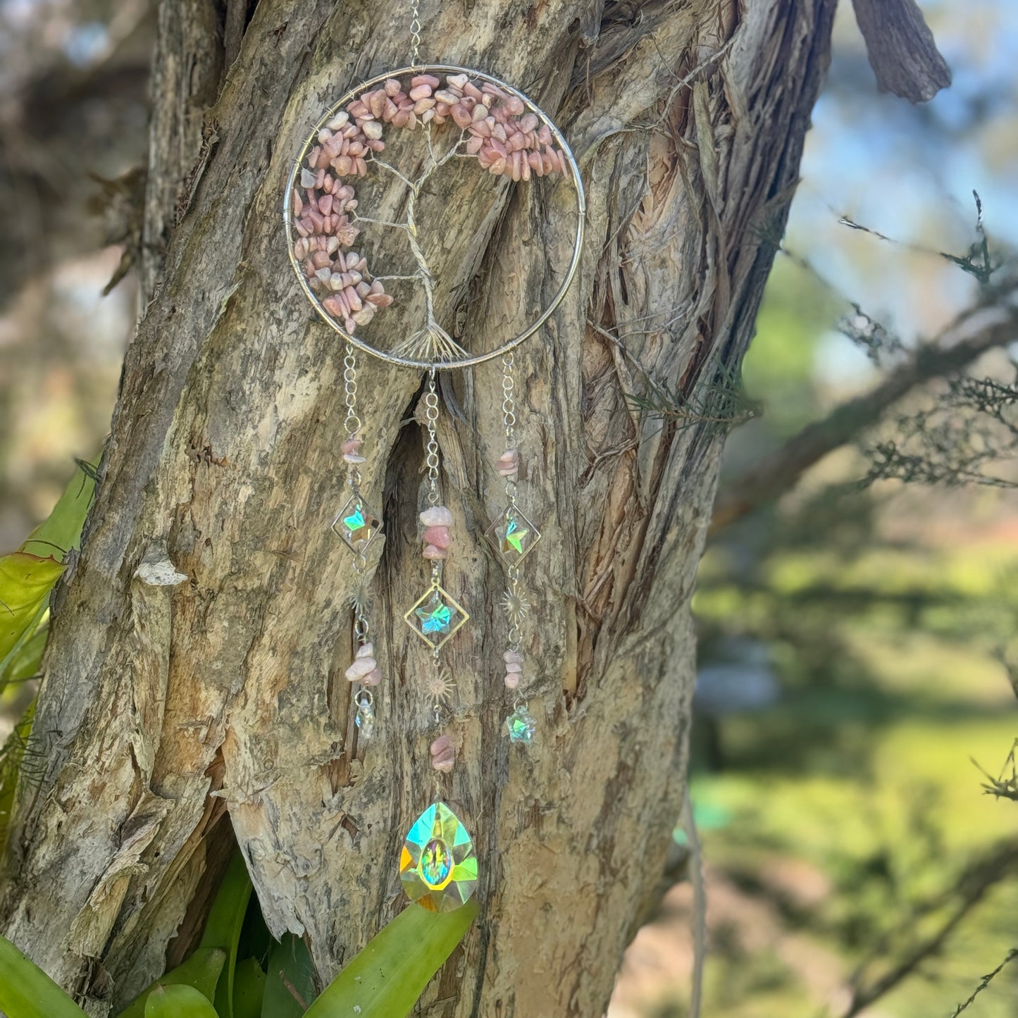 Crystal Tree of Life Sun Catcher (10cm Diameter)