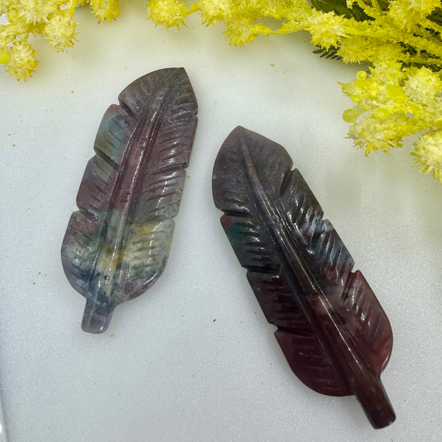 Feather Crystal Carving