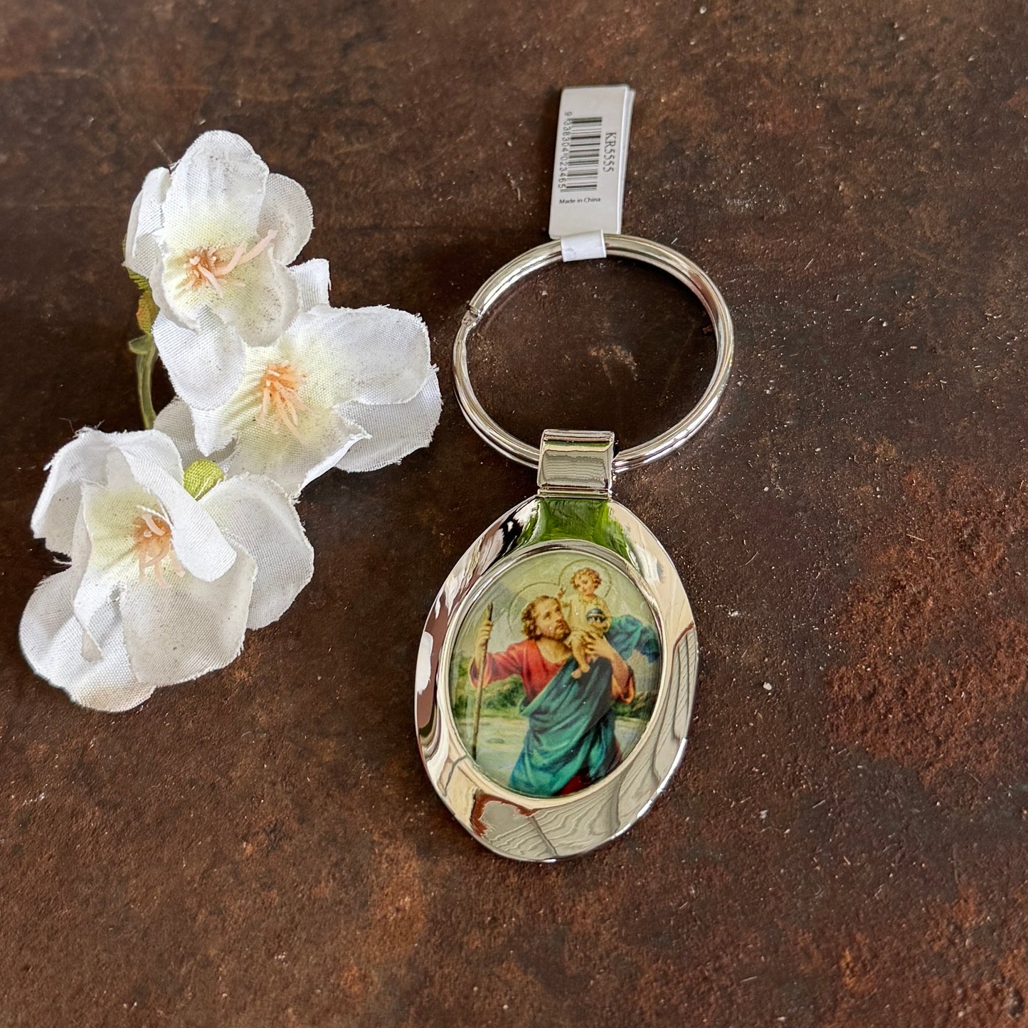 Oval St Christopher Keyring – Patron Saint of Travellers | Protection for Every Journey