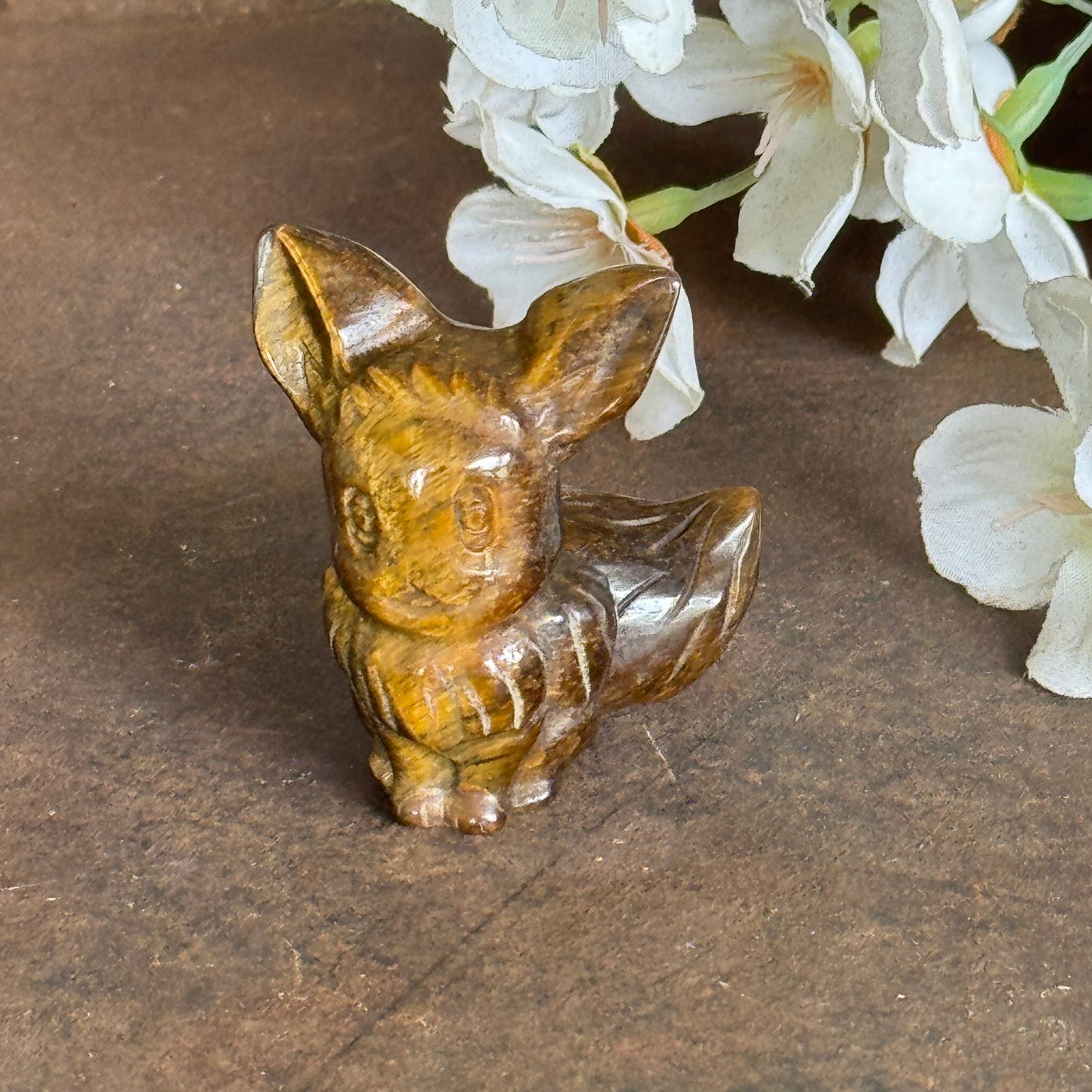 Pokémon Eevee Crystal Character Carving – Courage, Adaptability & Spiritual Protection