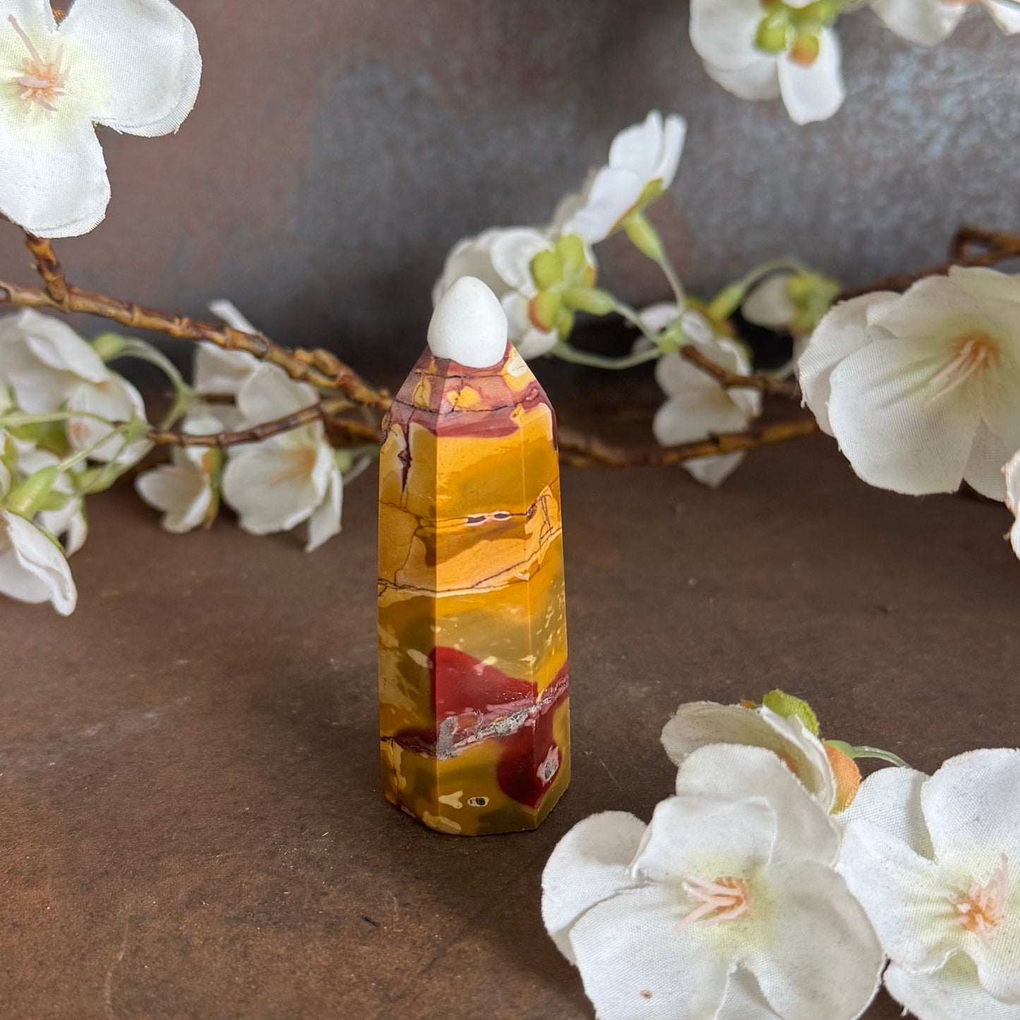 Mookaite Crystal Tower – Australian Grounding, Strength & Spiritual Healing