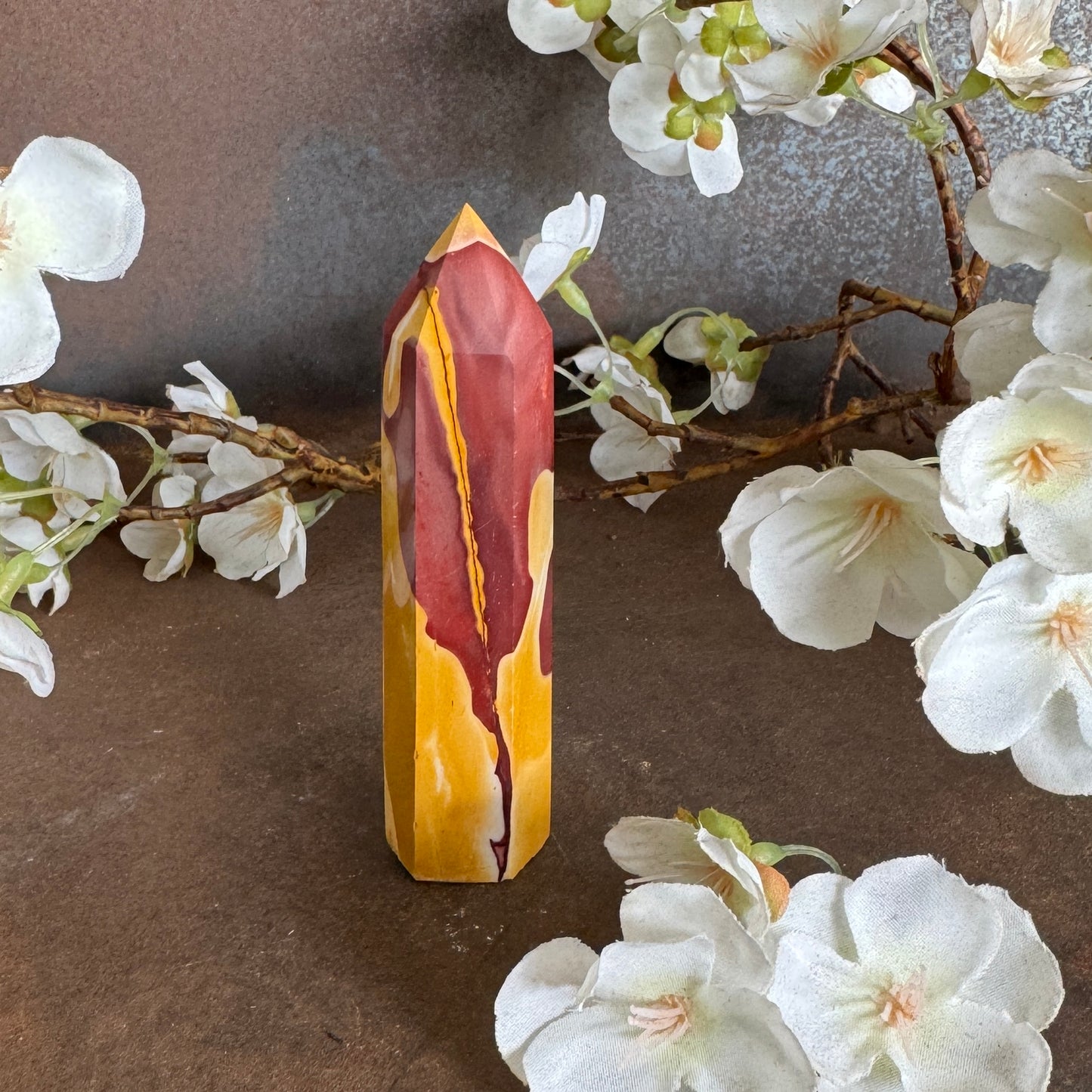 Mookaite Crystal Tower – Australian Grounding, Strength & Spiritual Healing