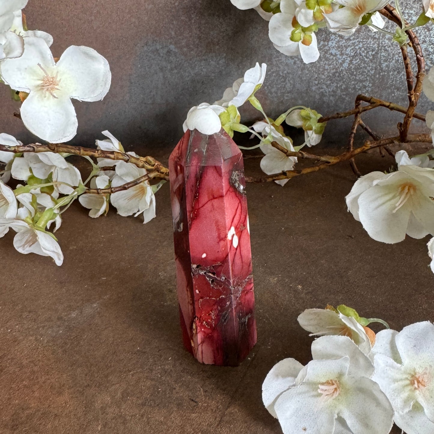 Mookaite Crystal Tower – Australian Grounding, Strength & Spiritual Healing